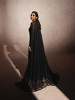 NOID – BLACK CRYSTAL EMBELLISHED CAPE DRESS