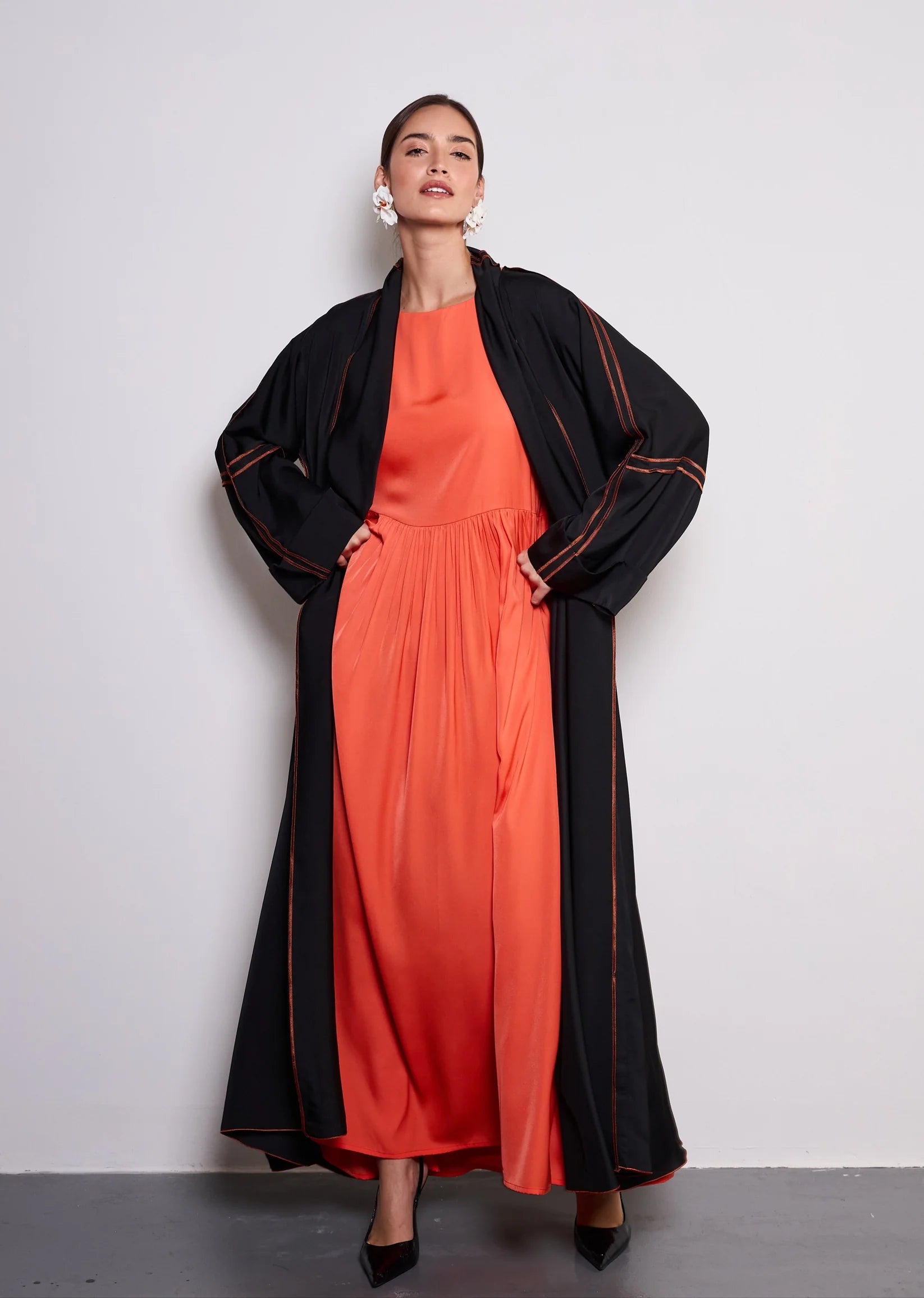 Tangerine Abaya  by Alizay Saad