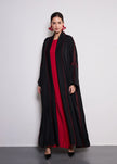 Scarlet Abaya  by Alizay Saad