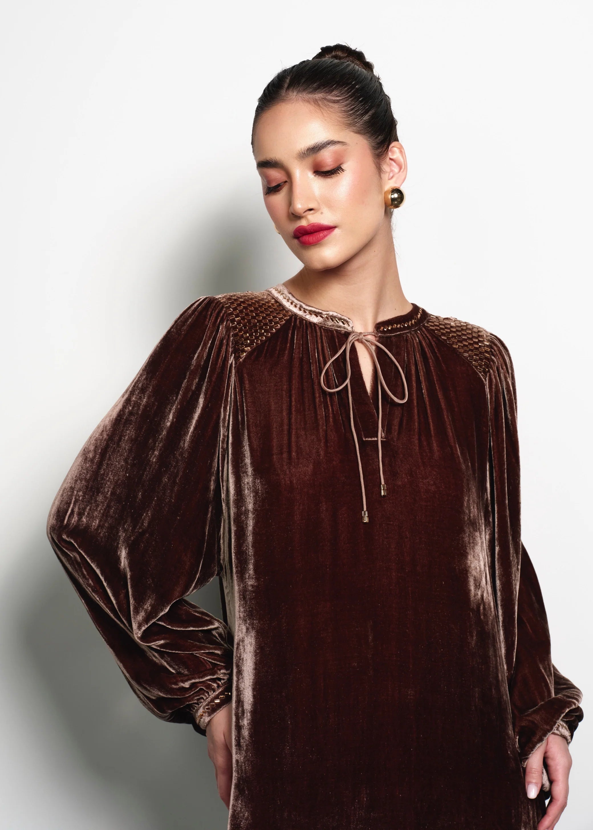 RANA VELVET DRESS 2026 EDIT'