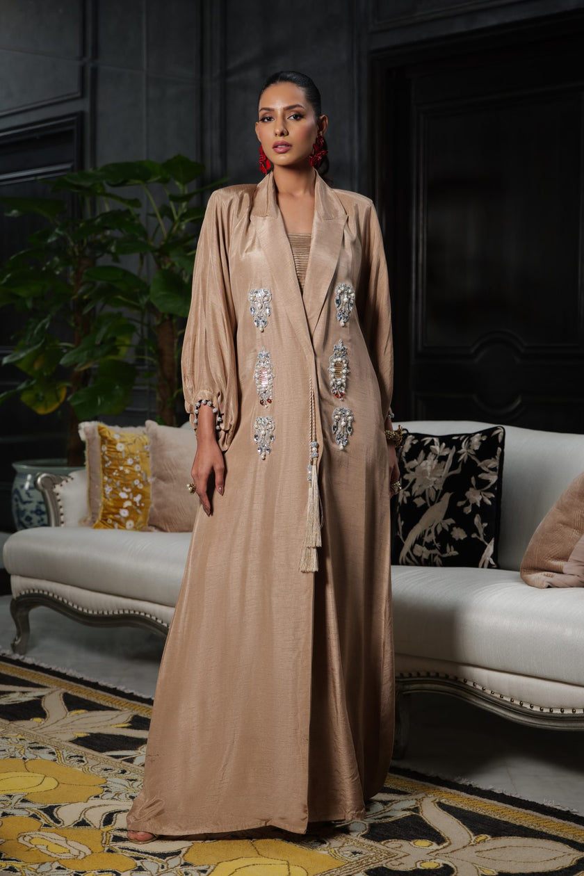 Jewel Trench Coat Abaya