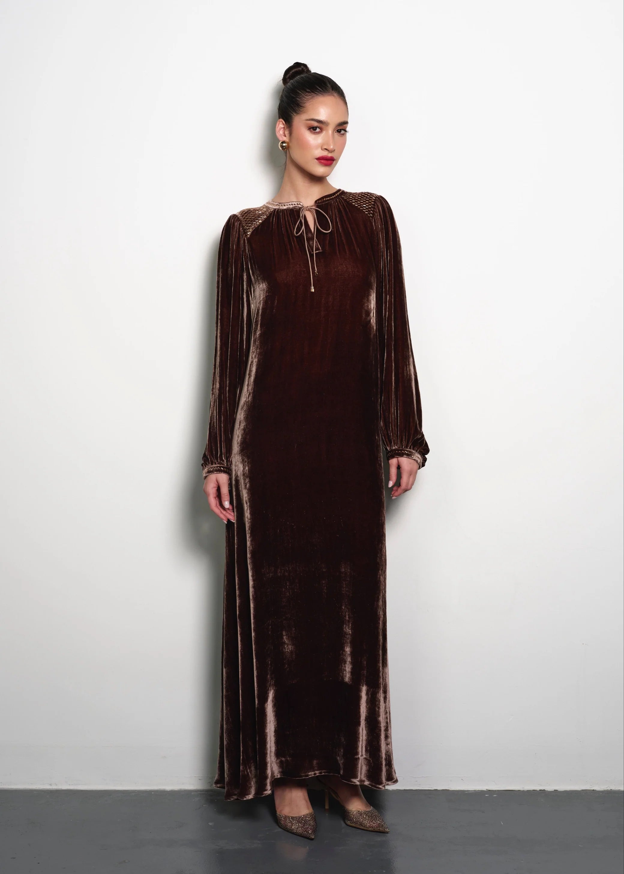 RANA VELVET DRESS 2026 EDIT'