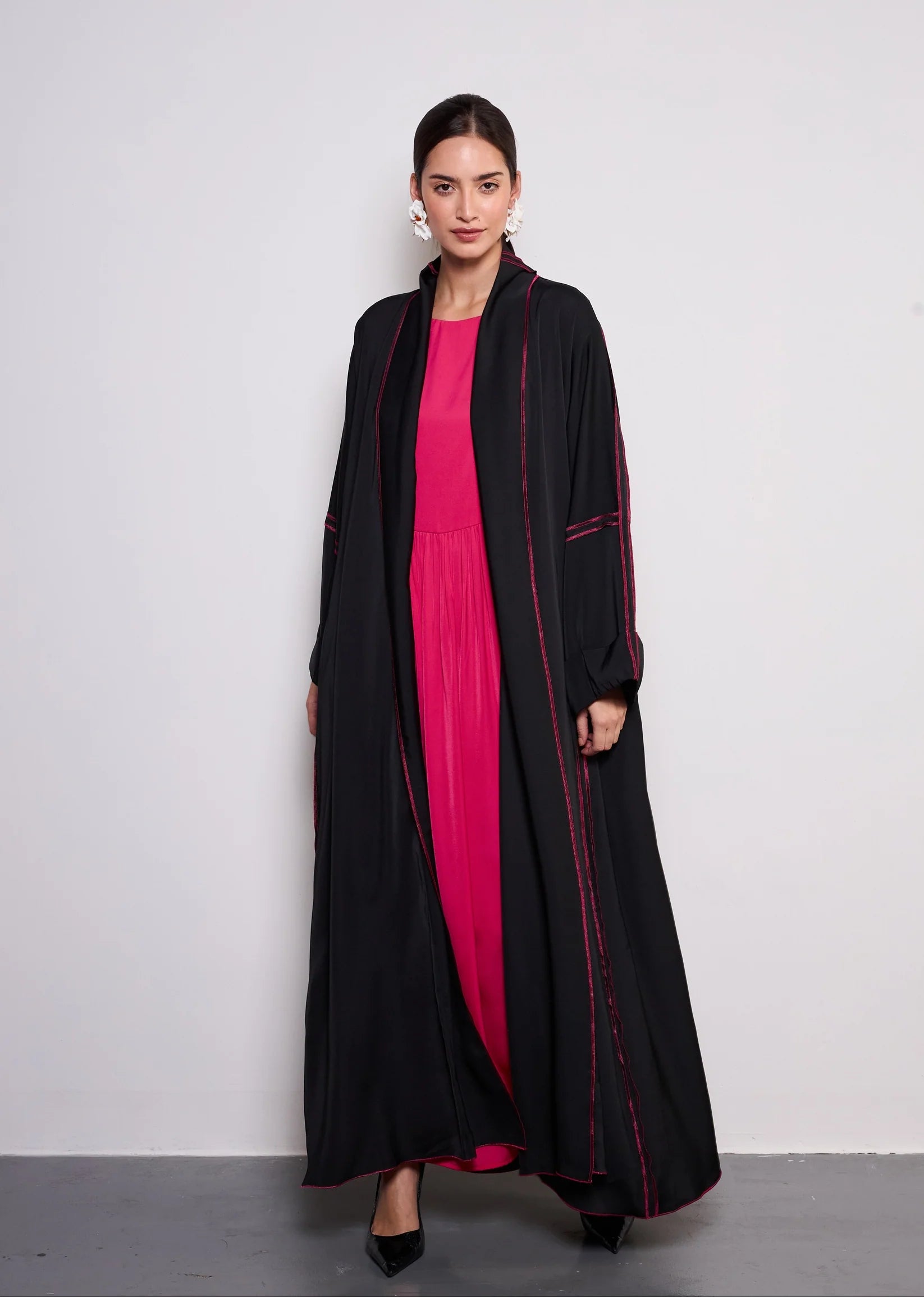 Fuschia Pink Abaya  by Alizay Saad