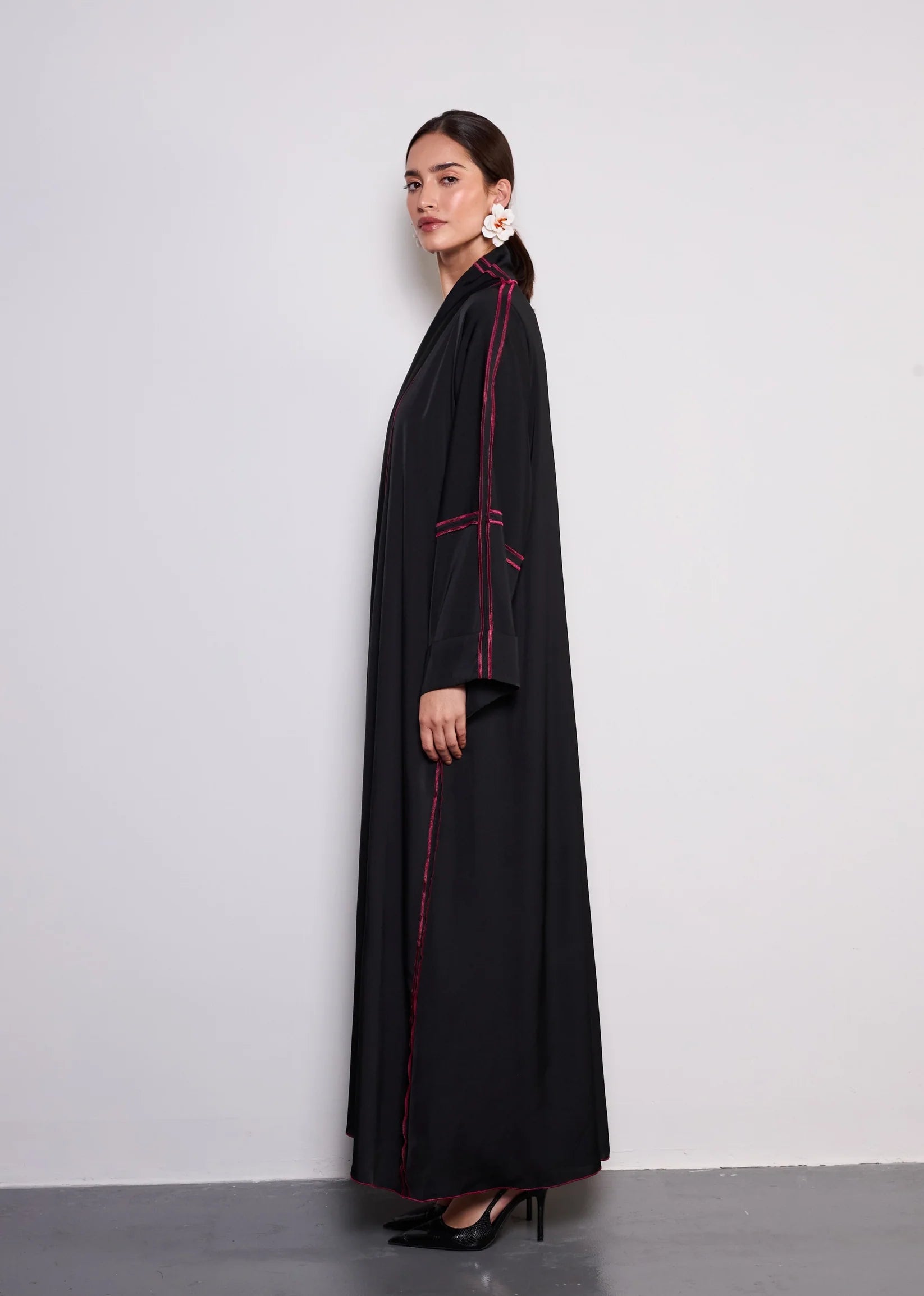 Fuschia Pink Abaya  by Alizay Saad