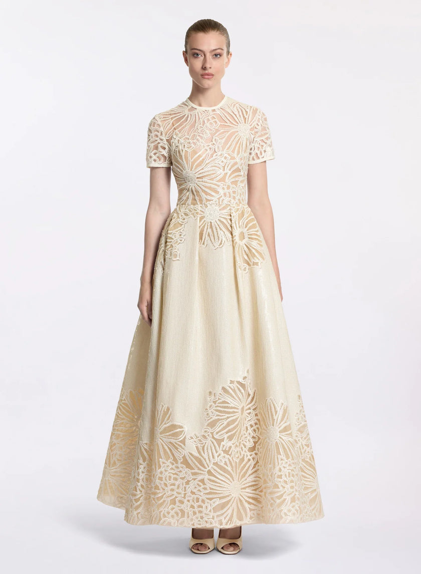 LUNARA SEQUIN EMBROIDERED MIDI DRESS — ALIZAY SAAD | 2026 EDITION