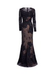 NOIR FLEUR BEADED GOWN — ALIZAY SAAD | 2026 EDITION