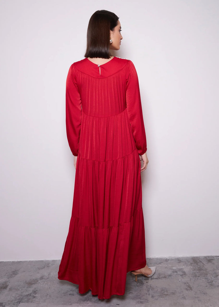 Imperial Pink Jalabiya by Alizay Saad