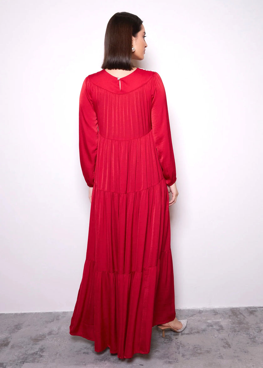 Imperial Pink Jalabiya by Alizay Saad