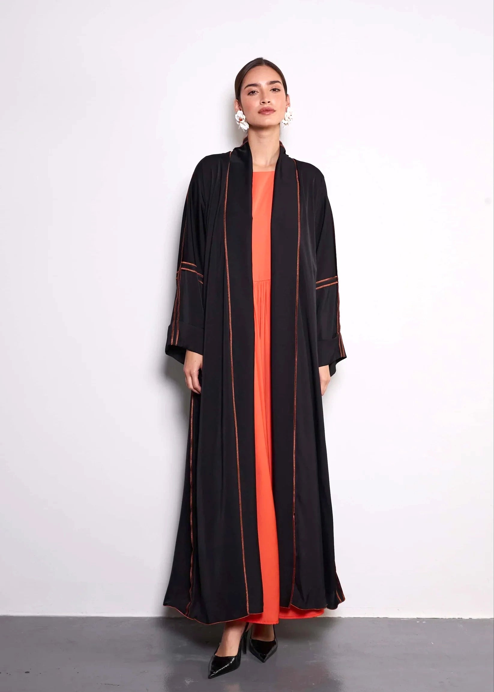 Tangerine Abaya by Alizay Saad