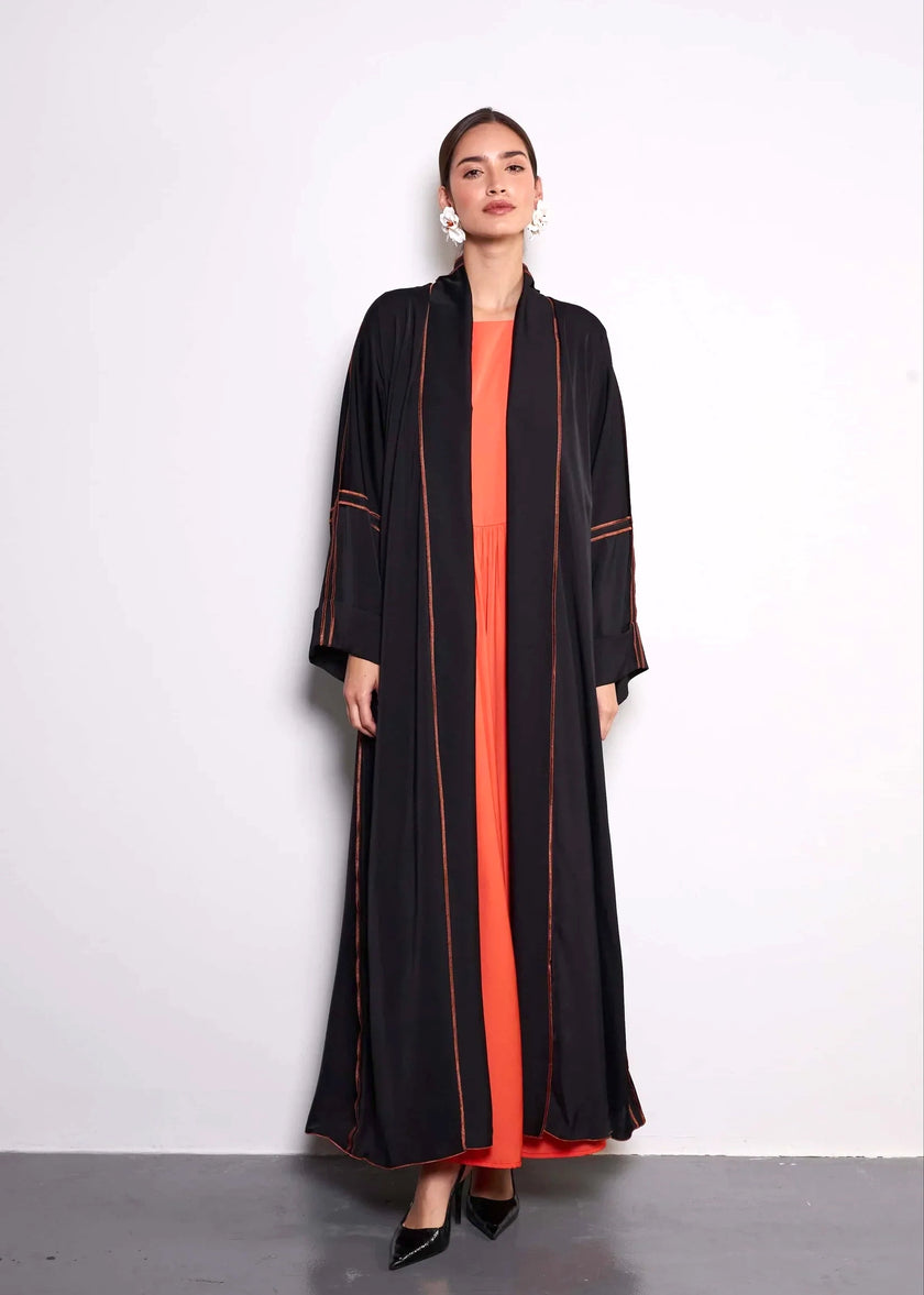 Tangerine Abaya by Alizay Saad
