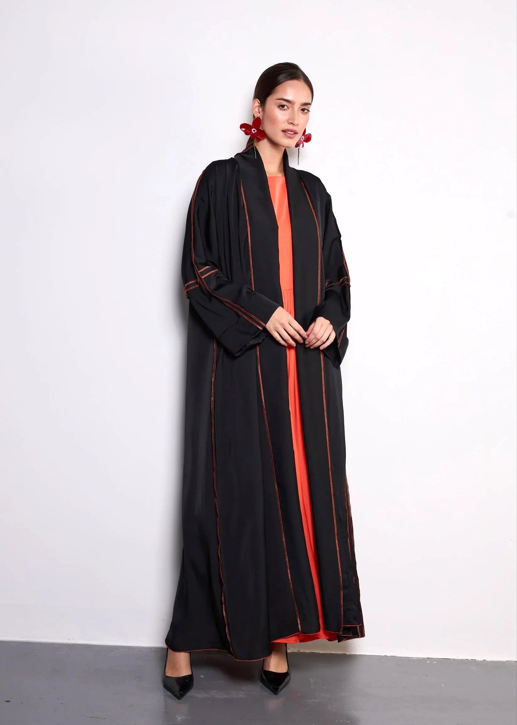 Tangerine Abaya by Alizay Saad