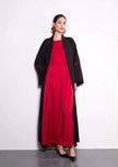Scarlet Abaya by Alizay Saad