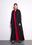 Scarlet Abaya by Alizay Saad