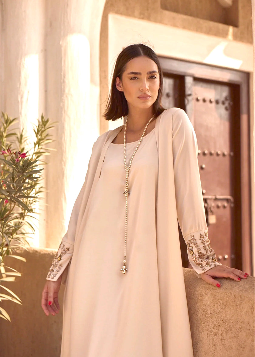 Pearl Mirage Abaya by Alizay Saad