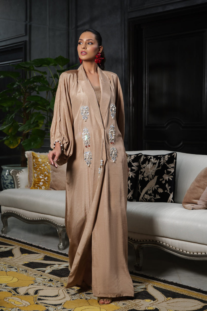 Jewel Trench Coat Abaya