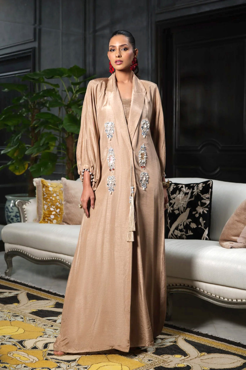 Jewel Trench Coat Abaya