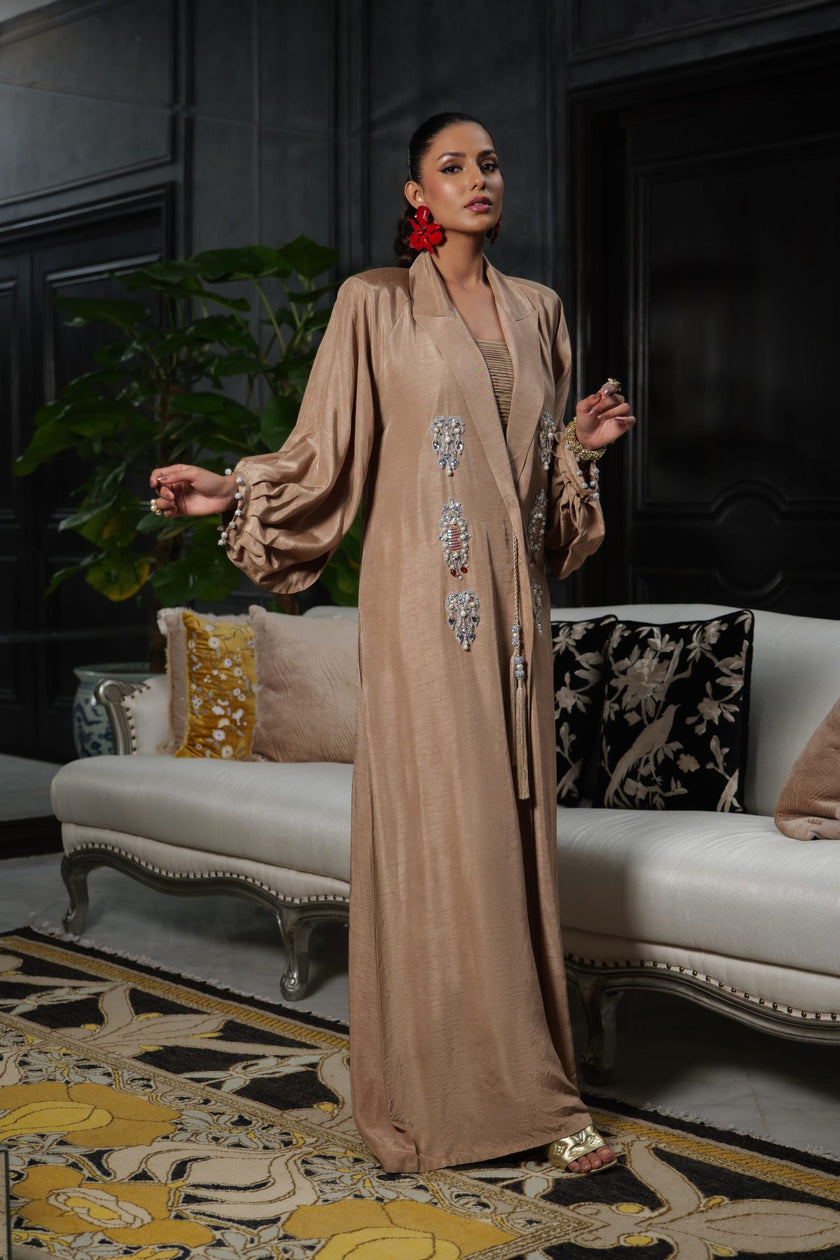 Jewel Trench Coat Abaya