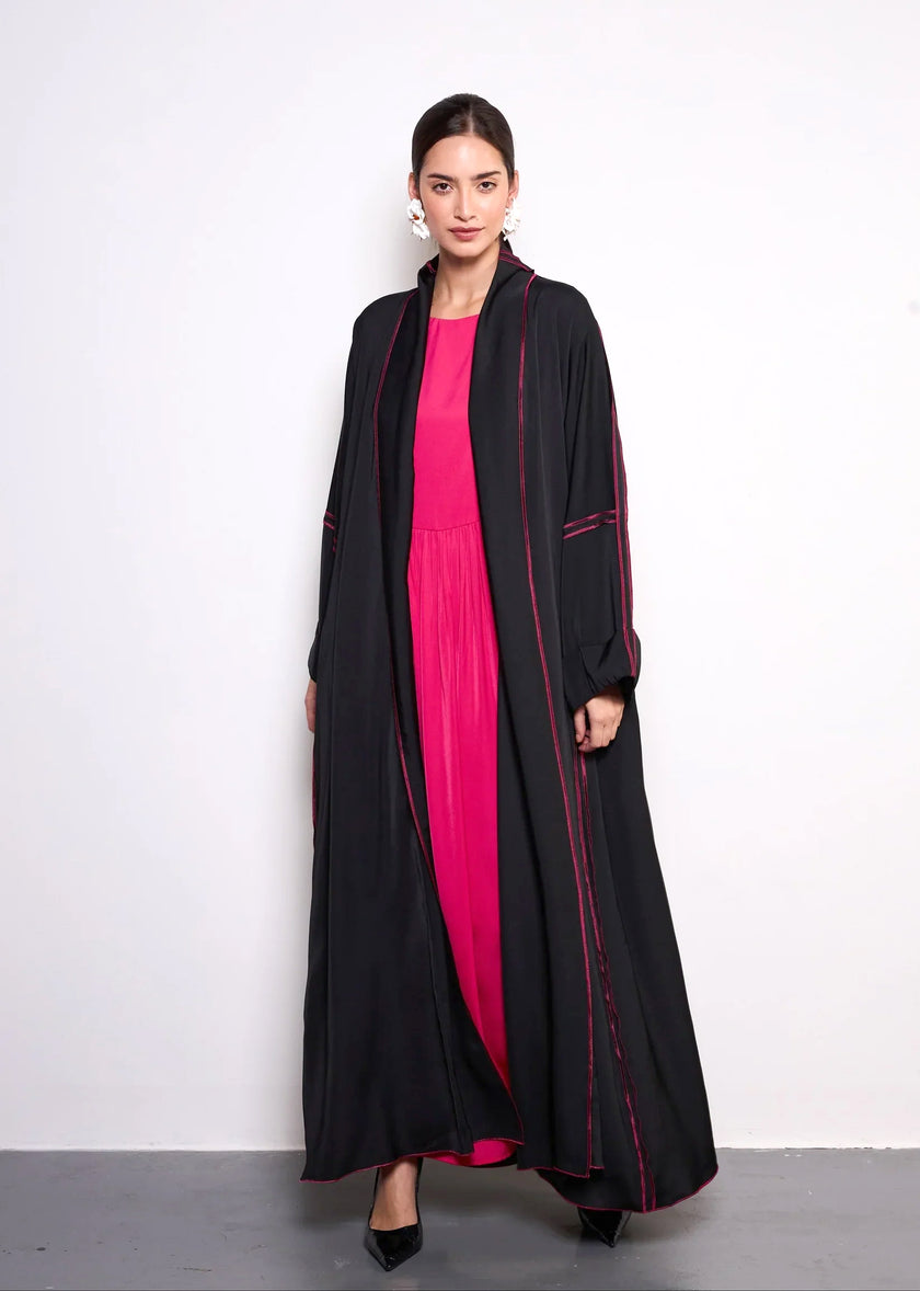 Fuschia Pink Abaya  by Alizay Saad