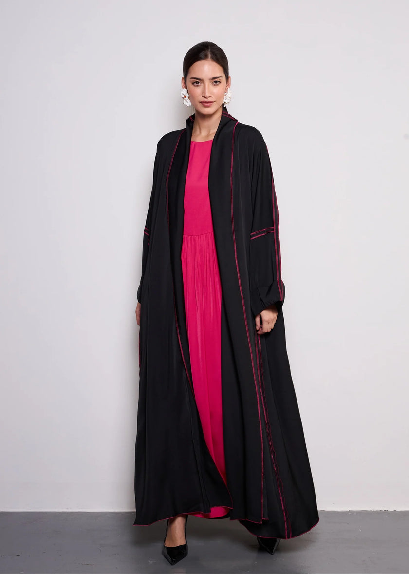 Fuschia Pink Abaya  by Alizay Saad