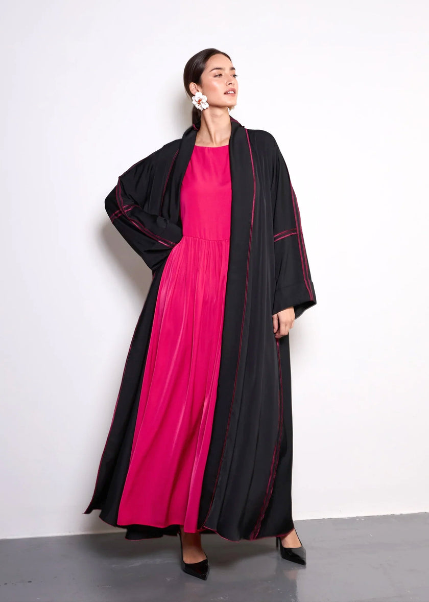 Fuschia Pink Abaya  by Alizay Saad