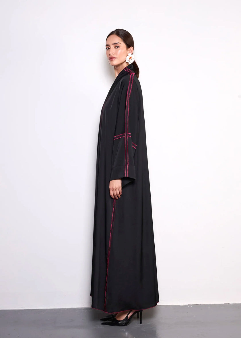 Fuschia Pink Abaya  by Alizay Saad