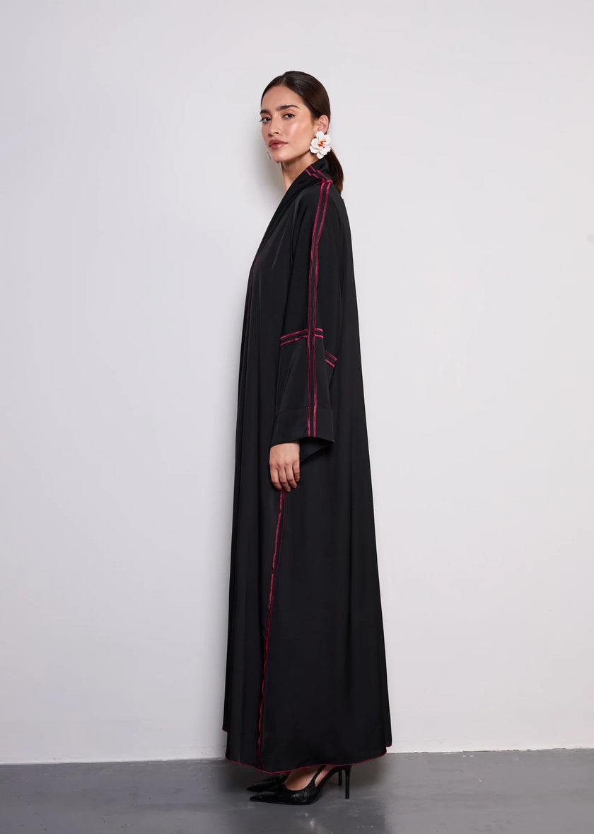 Fuschia Pink Abaya  by Alizay Saad