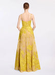 YELLOW EMBELLISHED A-LINE GOWN